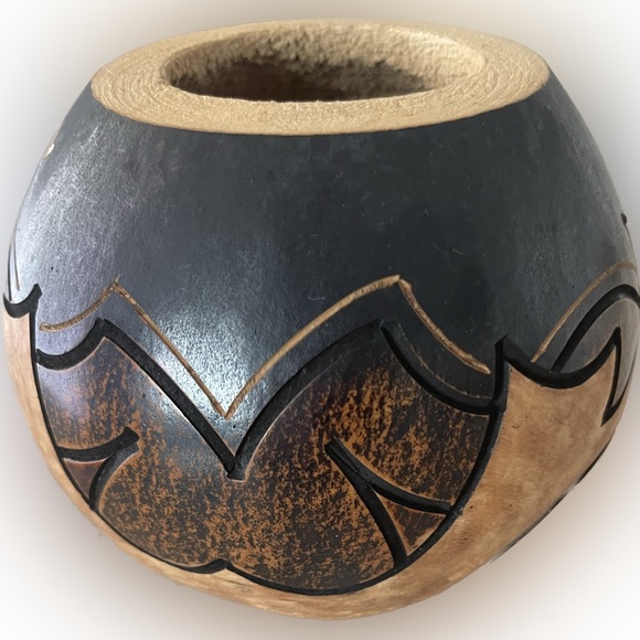 calabash mate curved handmade - Picture 3 of 9